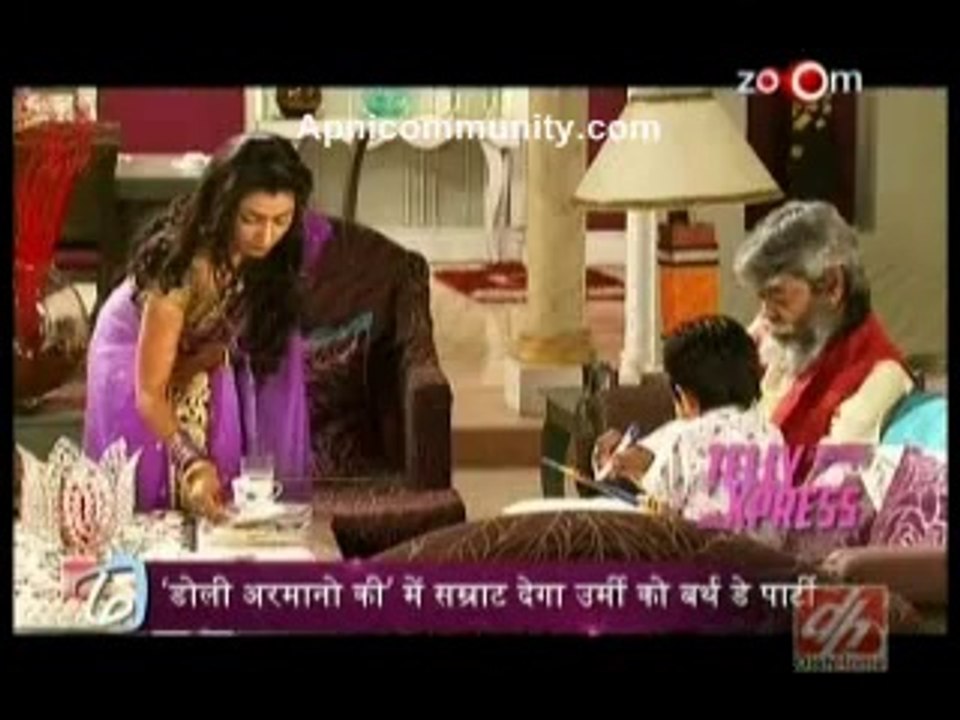 Doli Armaano Ki 21st july 2014 Samrat to throw a party for Urmi