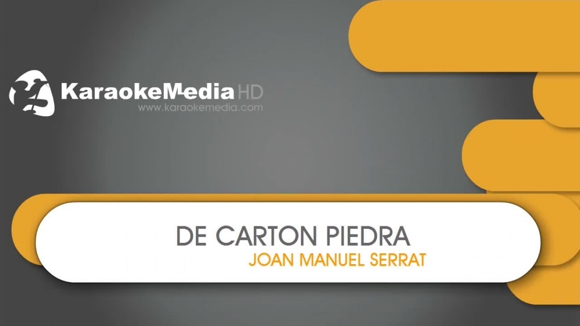 De Carton Piedra - Joan Manuel Serrat - KARAOKE HQ - video Dailymotion