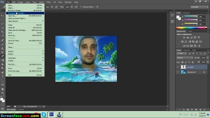 how to change background in fotoshop cs6