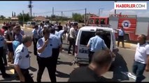 Polis Aracı Otomobille Çarpıştı 2 Polis Yaralı