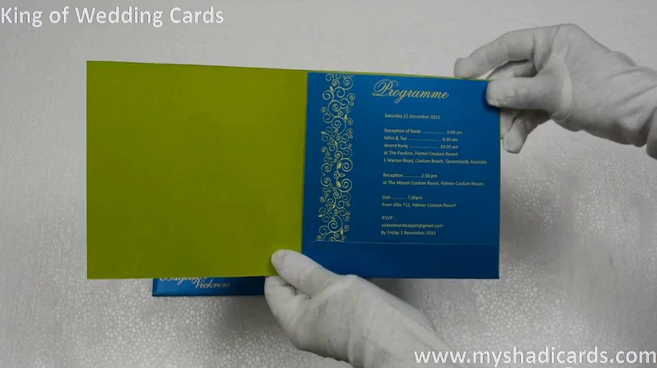 Designer Wedding Invitation l Designer Wedding Cards - 7498