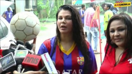 Rakhi Sawant & Carlyta Mohini Played Football With Kids@ www.iluvcinema.in