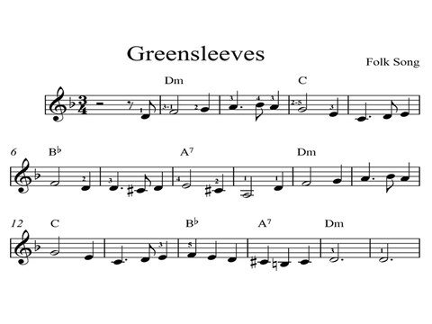 Greensleeves DIGITAL SHEET MUSIC Piano Organ & Keyboard: Book 3