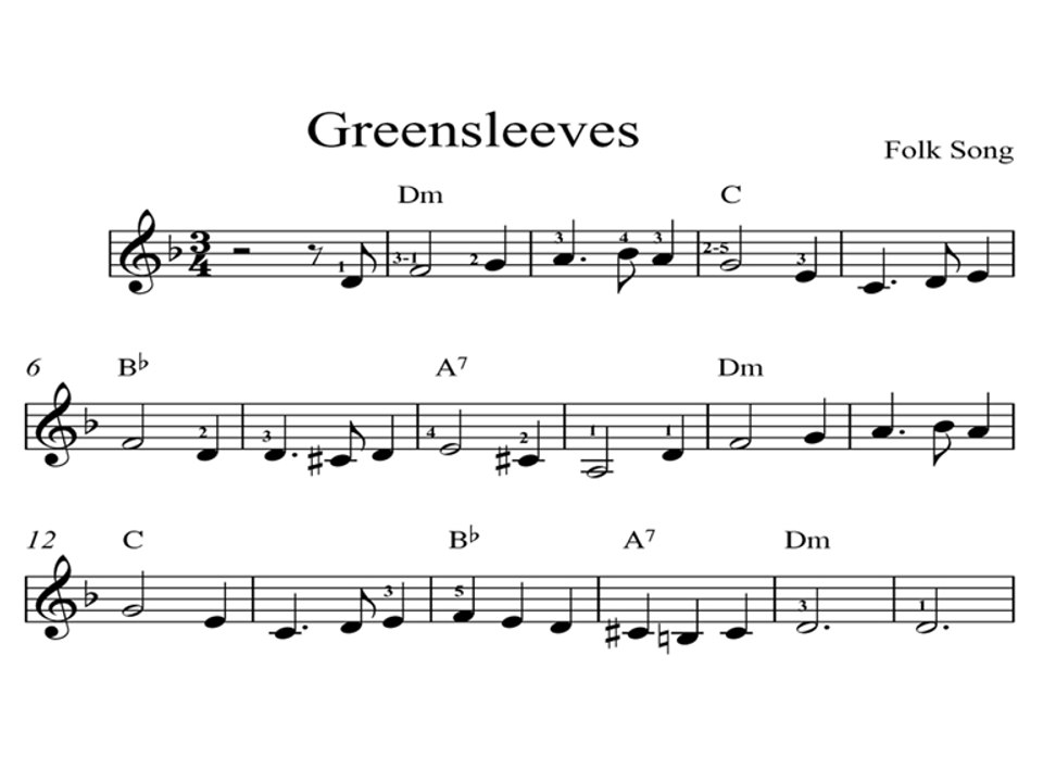 Greensleeves DIGITAL SHEET MUSIC Piano Organ & Keyboard: Book 3