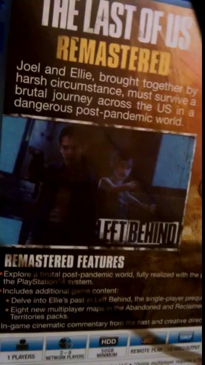 The Last of Us Remastered Edition - Unboxing Legit