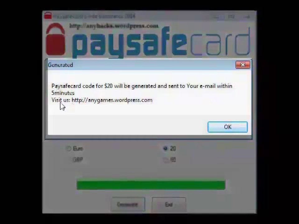 Paysafe Card Code Generator 2014