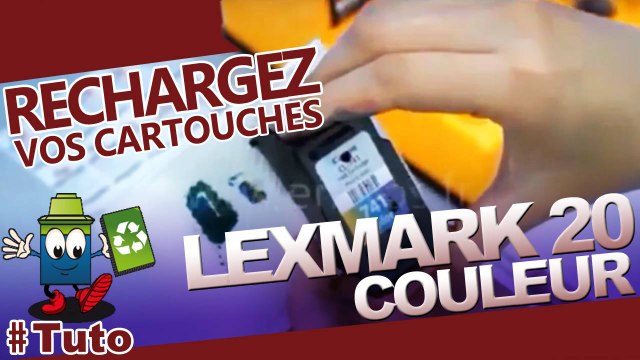Comment recharger une cartouche d'encre Lexmark 20 couleur