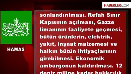 Hamas İsrail'le Ateşkes İçin 6 Şartını Açıkladı