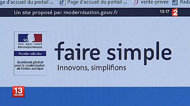 Faire simple, le site qui vous invite à simplifier l'administration - On en parle sur France 2