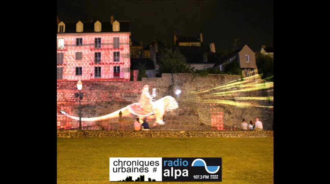 Nuit des Chimères - l'enceinte romaine côté Sarthe