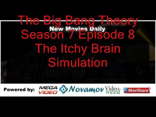 The Big Bang Theory Season 7 Episode 8 – The Itchy Brain Simulation
