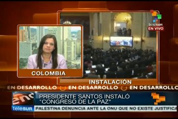 Se instaló en Colombia el nuevo congreso; será de "paz": Santos