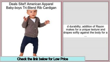 Efficient American Apparel Baby-boys Tri-Blend Rib Cardigan