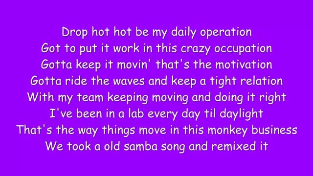 Black Eyed Peas - Mas Que Nada (Lyrics)