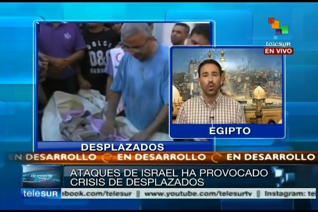 Son 80 mil los desplazados por los ataques israelíes en Palestina