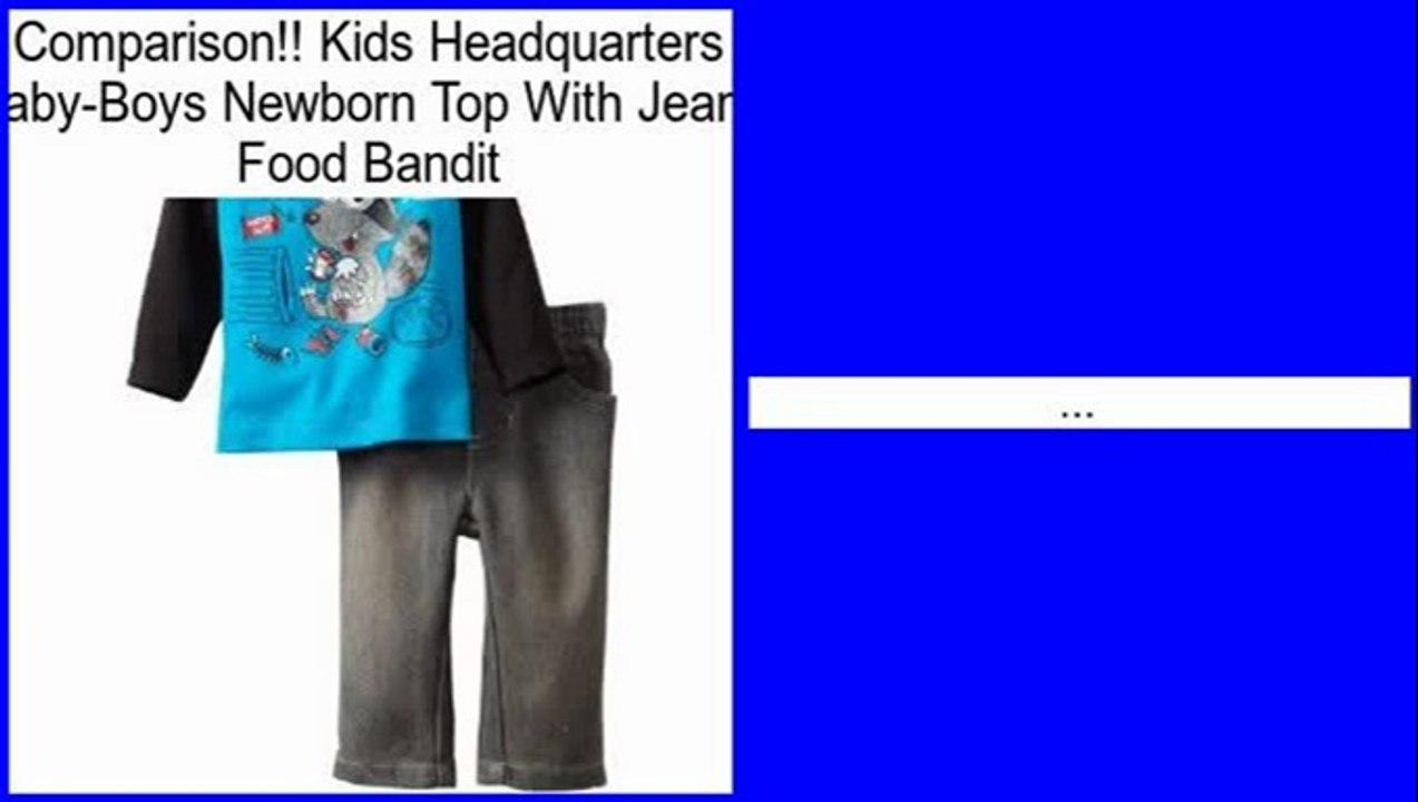 Best Brands Kids Headquarters Baby-Boys Newborn Top With Jeans Food Bandit