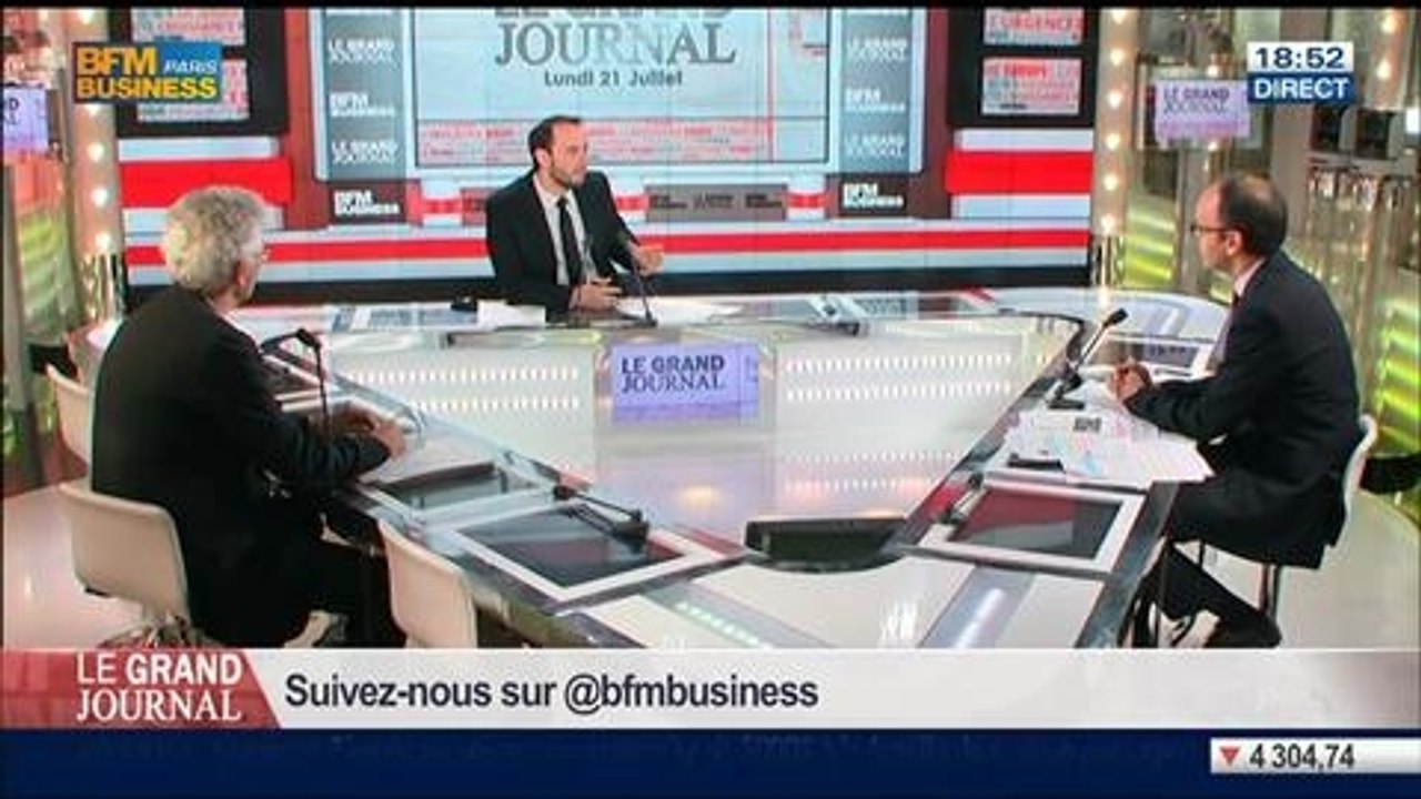Hervé Juvin et Benaouda Abdeddaïm, dans Le Grand Journal – 21/07 4/7