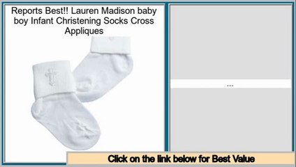 Comparison Lauren Madison baby boy Infant Christening Socks Cross Appliques