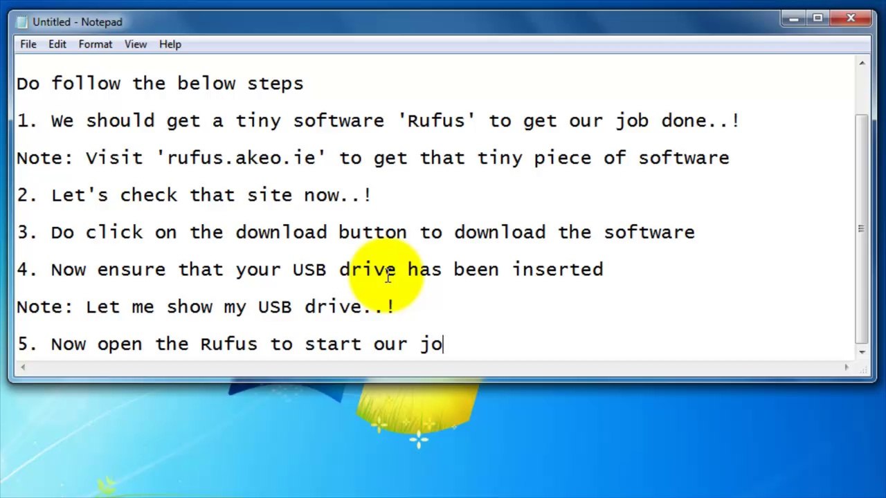 How to create an operating system USB bootable