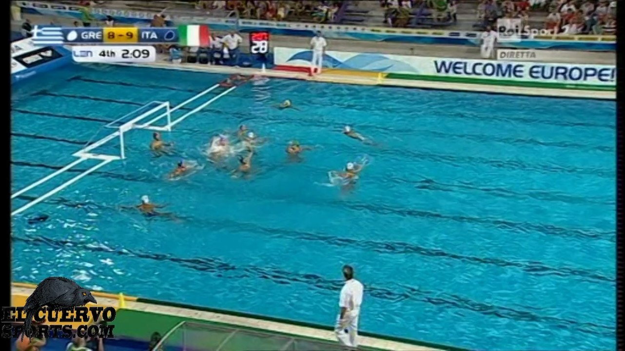 Italy 9 Greece 9 European Champs Budapest 2014 Day 5 21.7.14 water polo