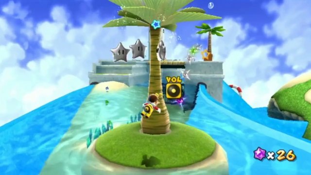 Super Mario Galaxy - Boucle océane - Étoile 3 : Qui trouvera les étoiles d'argent ?