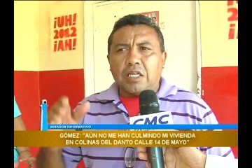 PRODUZCA no ha culminado viviendas en el sector el Danto desde hace 1 año