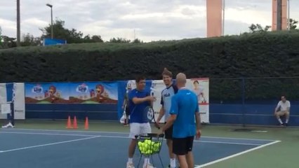 ATP Umago - Seppi gioca con i bambini