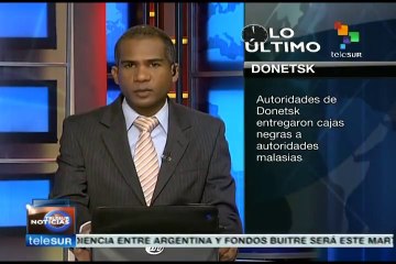 Autodefensas de Donetsk entregan cajas negras a autoridades malasias