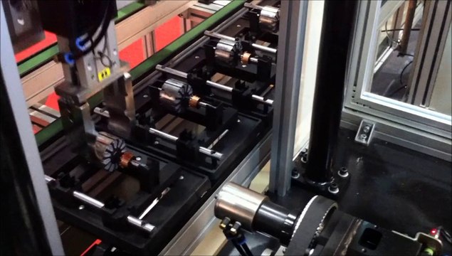 Armature winding and welding machine in one single machine