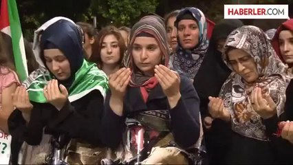 İsrail'in Gazze'ye saldırılarının protesto edilmesi -