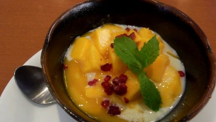 Mango Pudding at Denny's Japan