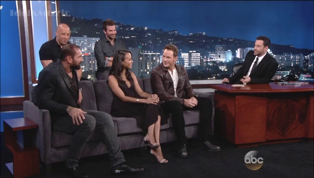 Cast Of Guardians Of The Galaxy - Jimmy Kimmel