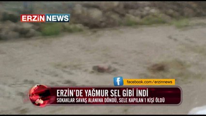 Erzin'de yağmur, sel gibi indi: 1 Ölü