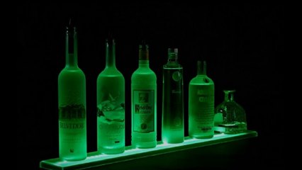 LED Bottle Shelf - Get Organized for Your Bar!