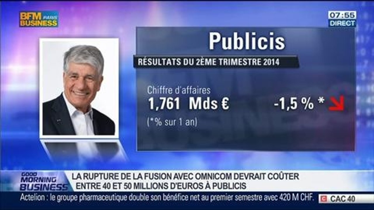 Le deuxième trimestre de Publicis est plus difficile que prévu, Maurice Lévy, dans GMB – 22/07