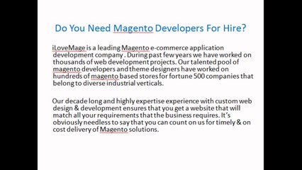 Hire Magento Developers from iLoveMage