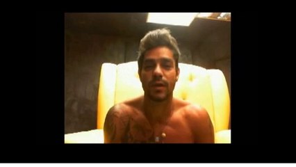 Diego mandando beijo para Fran no raio x