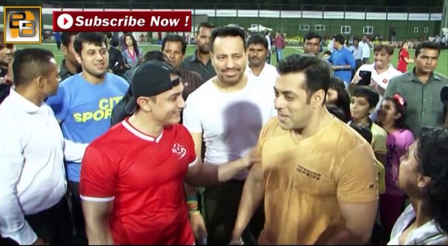 Aamir Khan, Hrithik Roshan, Abhishek Bachchan & Salman Khan @ Charity Football Match
