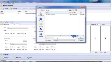 pdf imposition software- impose pdf pages into one pdf