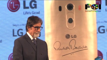 Amitabh Bachchan Launches New LG G3 Smart Phone
