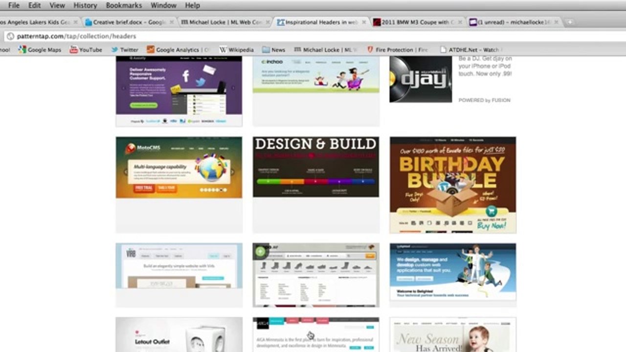 website UI design