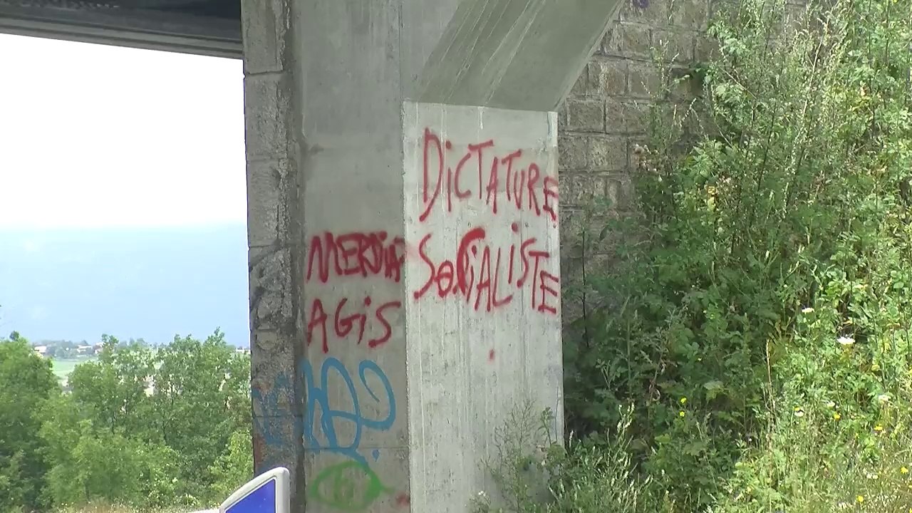 D!CI TV: de nouveaux tags pro-Dieudonné constatés entre Chorges et Montgardin