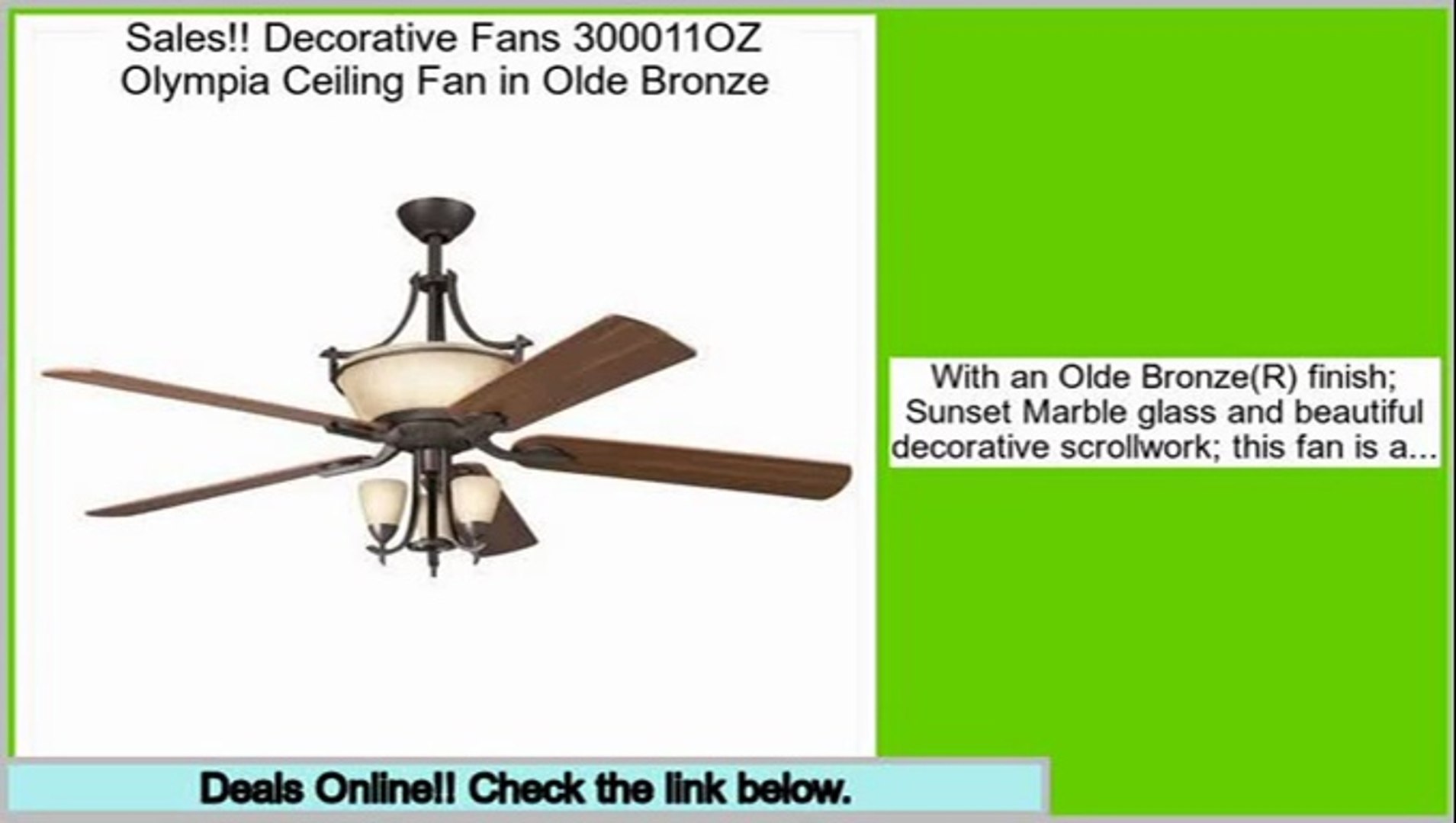 Last Minute Decorative Fans 300011oz Olympia Ceiling Fan In Olde