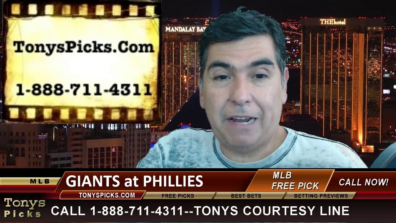 MLB Odds Philadelphia Phillies vs. San Francisco Giants Pick Prediction Preview 7-23-2014