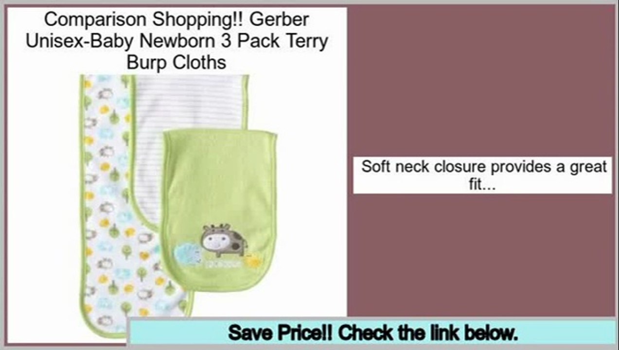 Reports Best Gerber Unisex-Baby Newborn 3 Pack Terry Burp Cloths