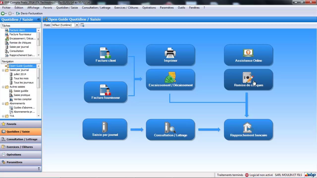 EBP Compta Pratic 2014 : La saisie pratique