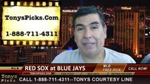 MLB Pick Toronto Blue Jays vs. Boston Red Sox Odds Prediction Preview 7-22-2014