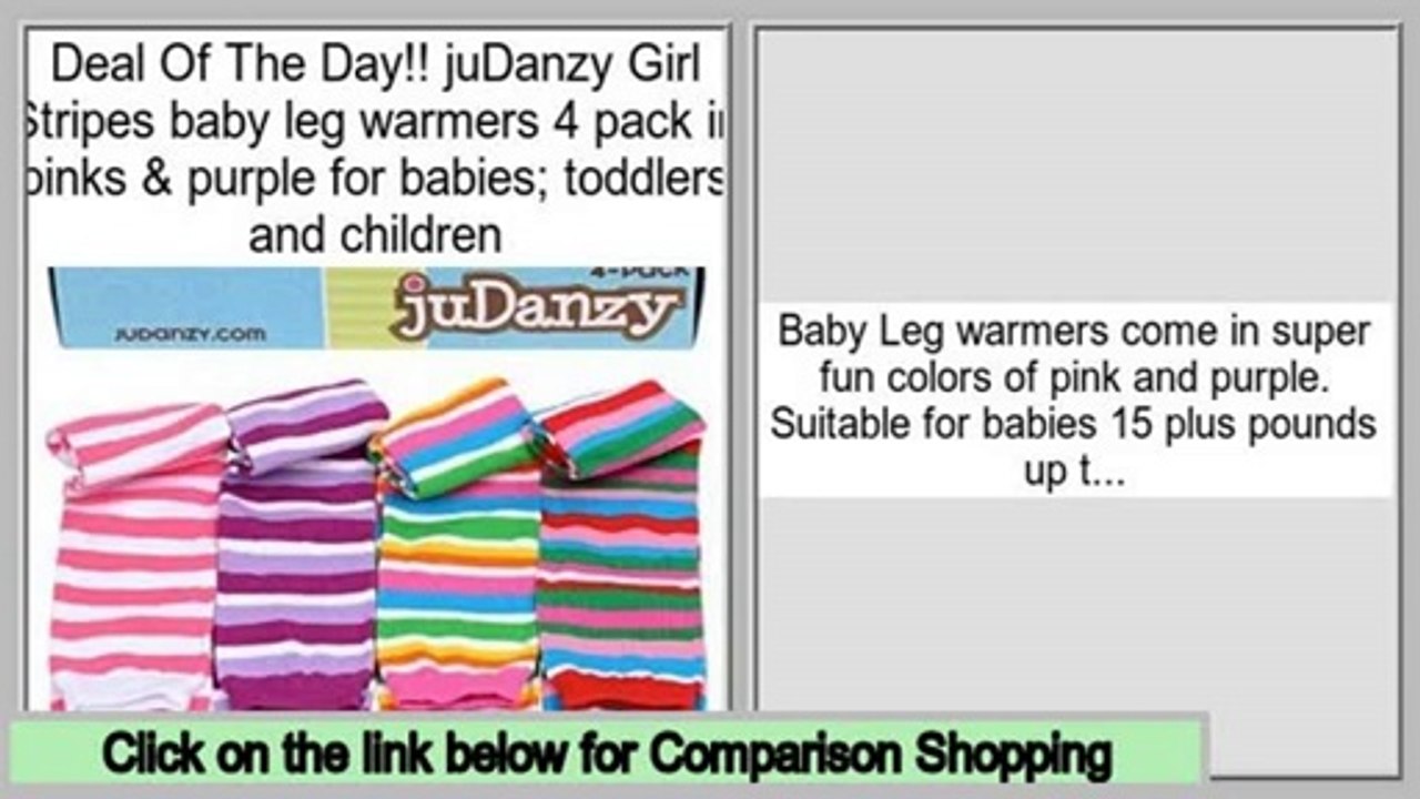 Reviews Best juDanzy Girl Stripes baby leg warmers 4 pack in pinks & purple for babies; toddlers and children