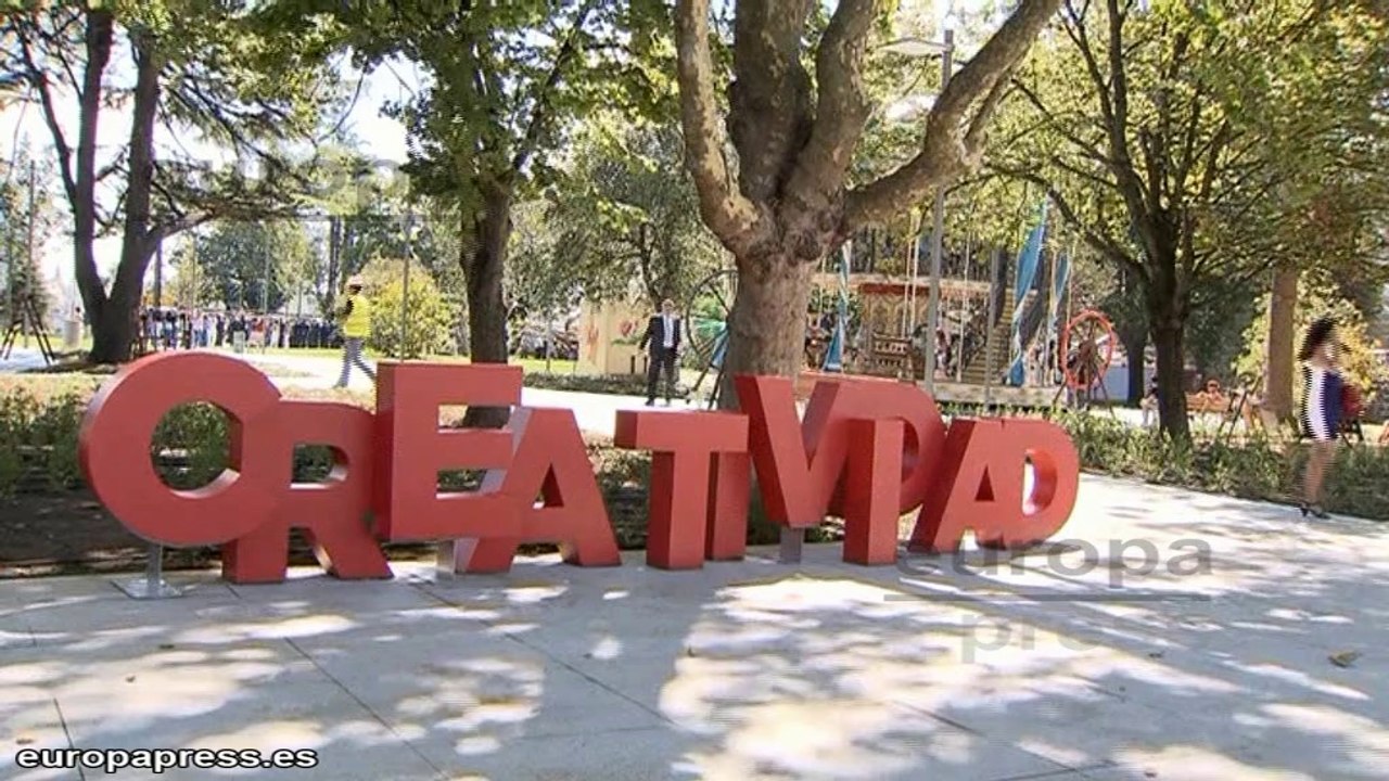 Emilio Botín inaugura los Jardines de Pereda y el nuevo túnel de Santander