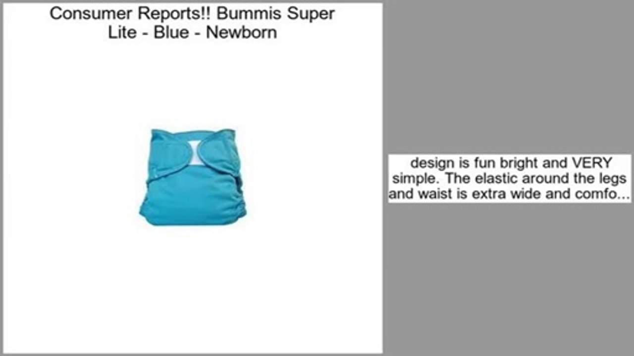 Reports Reviews Bummis Super Lite - Blue - Newborn